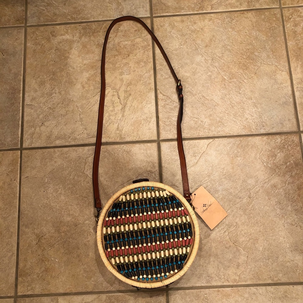 Patricia Nash Spring Wicker Crossbody Bag